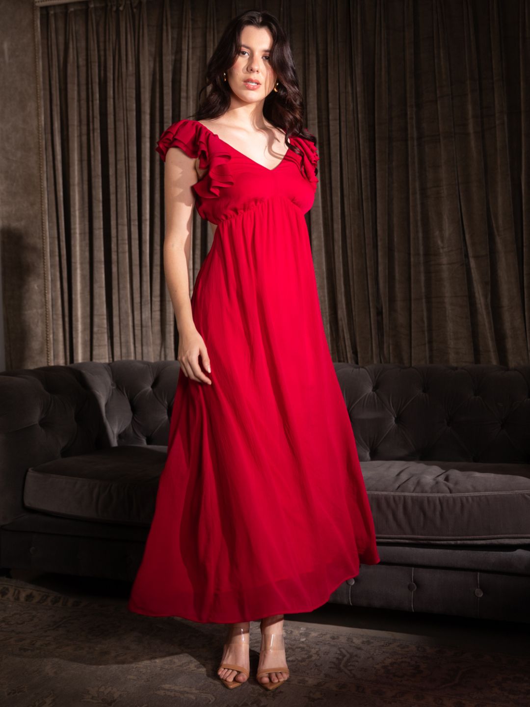 Buy Stunning Magenta Back Cut Out Maxi Dress Online Fashion