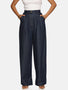 IS.U Dark Blue Barrel Fit Pant