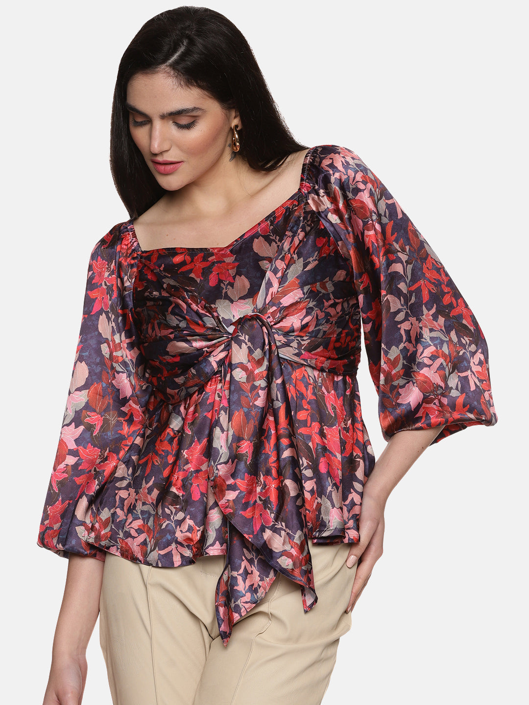 Buy Sweetheart Neck Top For Women In Blue
