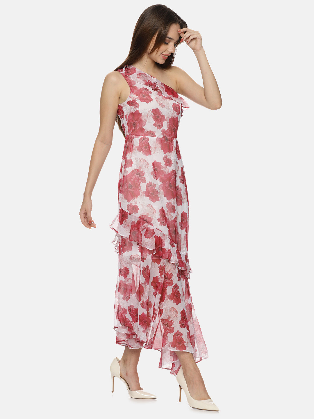 Buy One Shoulder Dress For Women In White