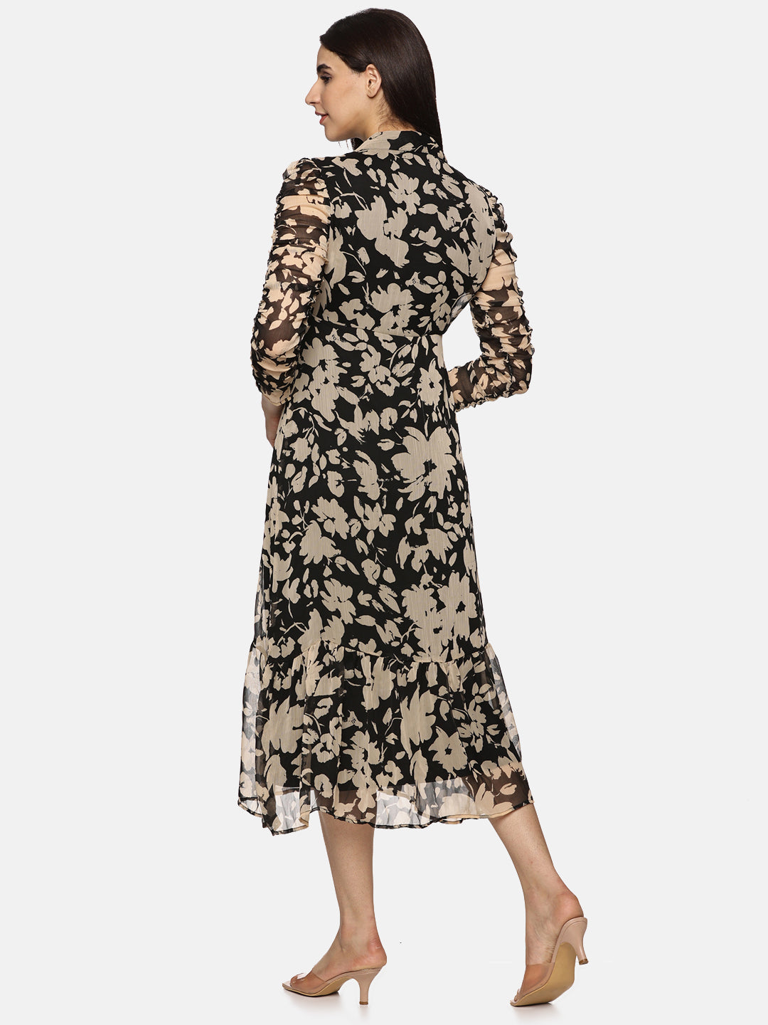 Black Sleeve Dress For Ladies
