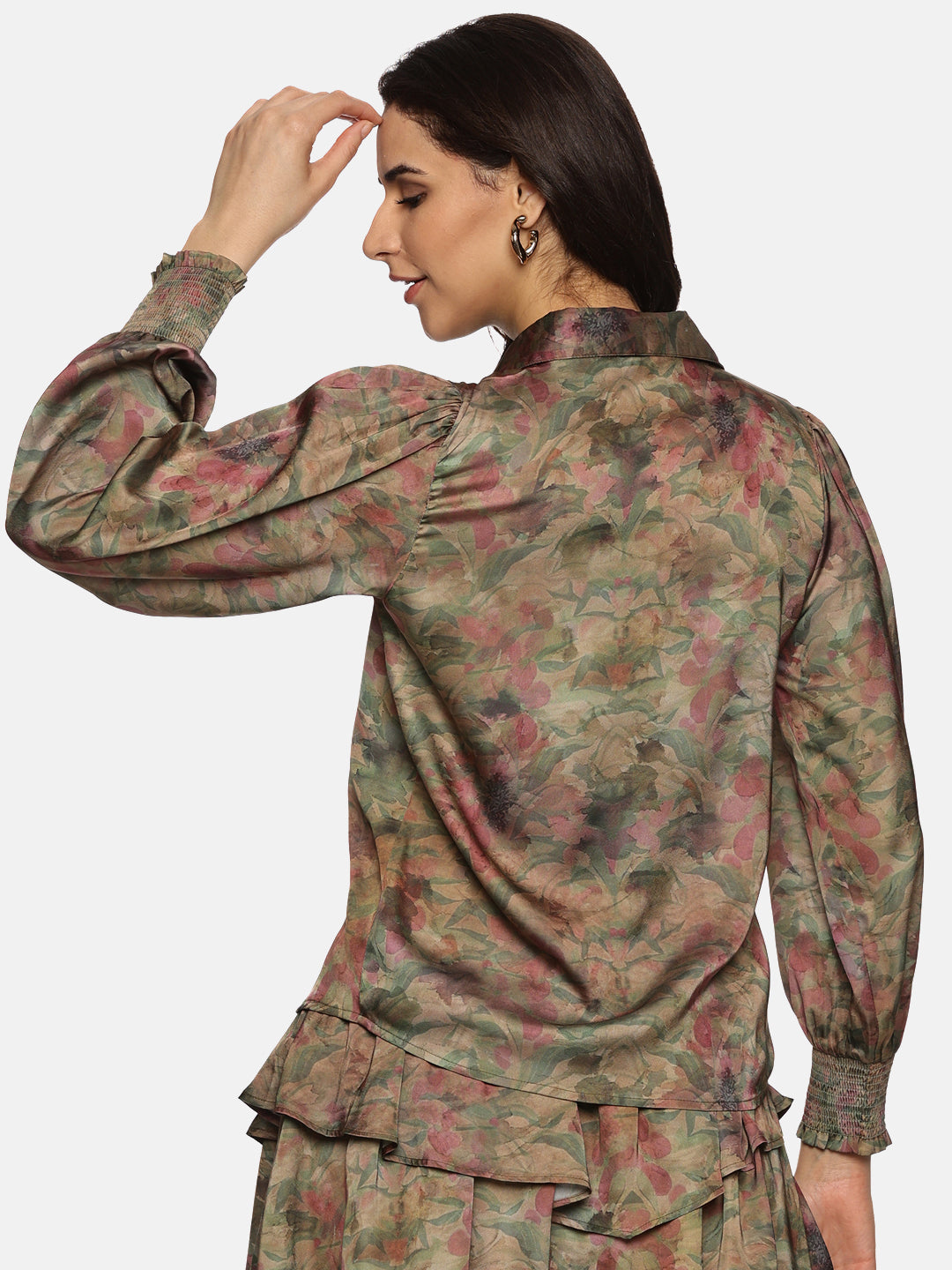 Buy Brown Satin Shirt For women In (SX TO 4XL)