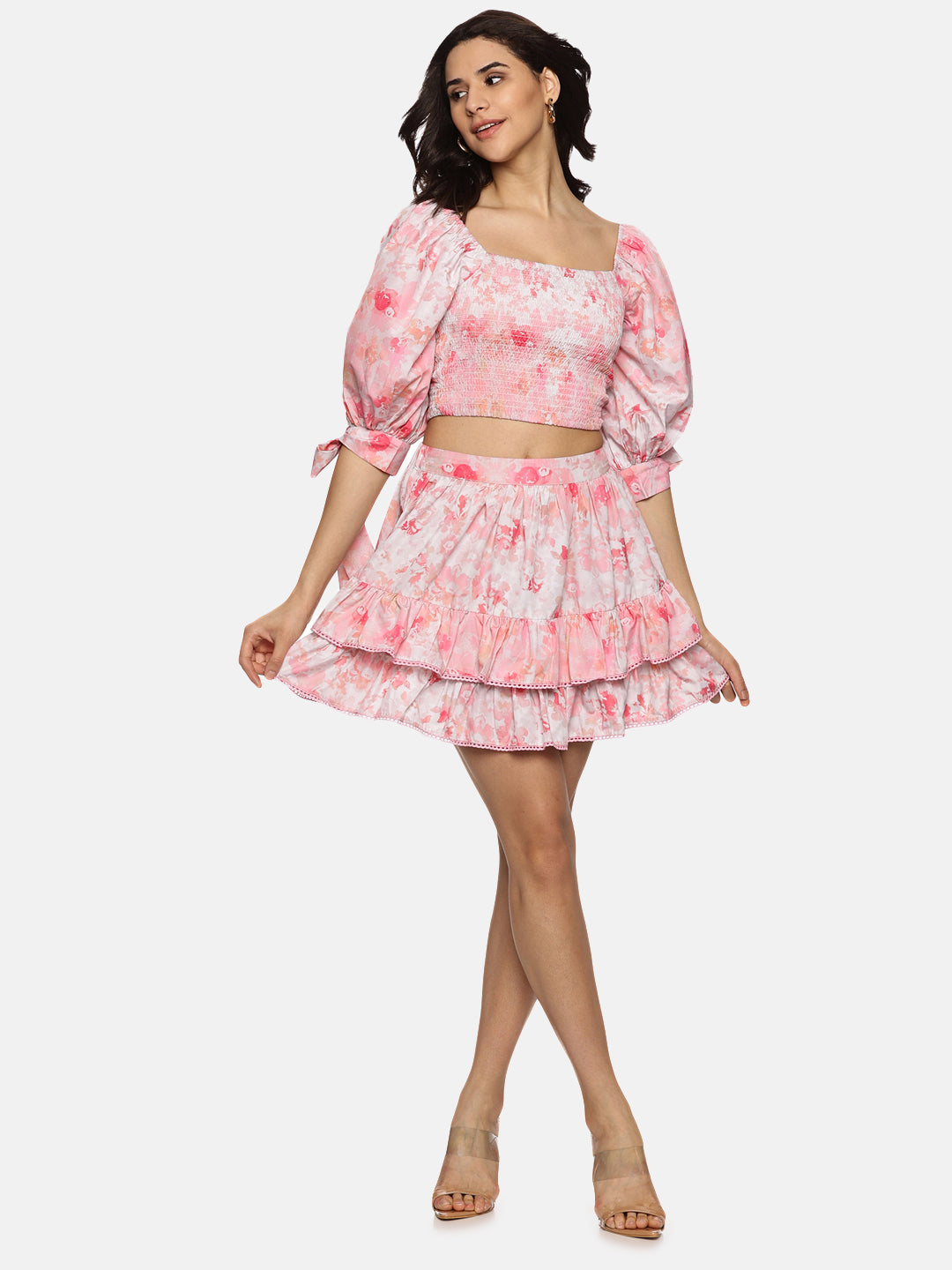 Buy Pink Mini Skirt For Women In short