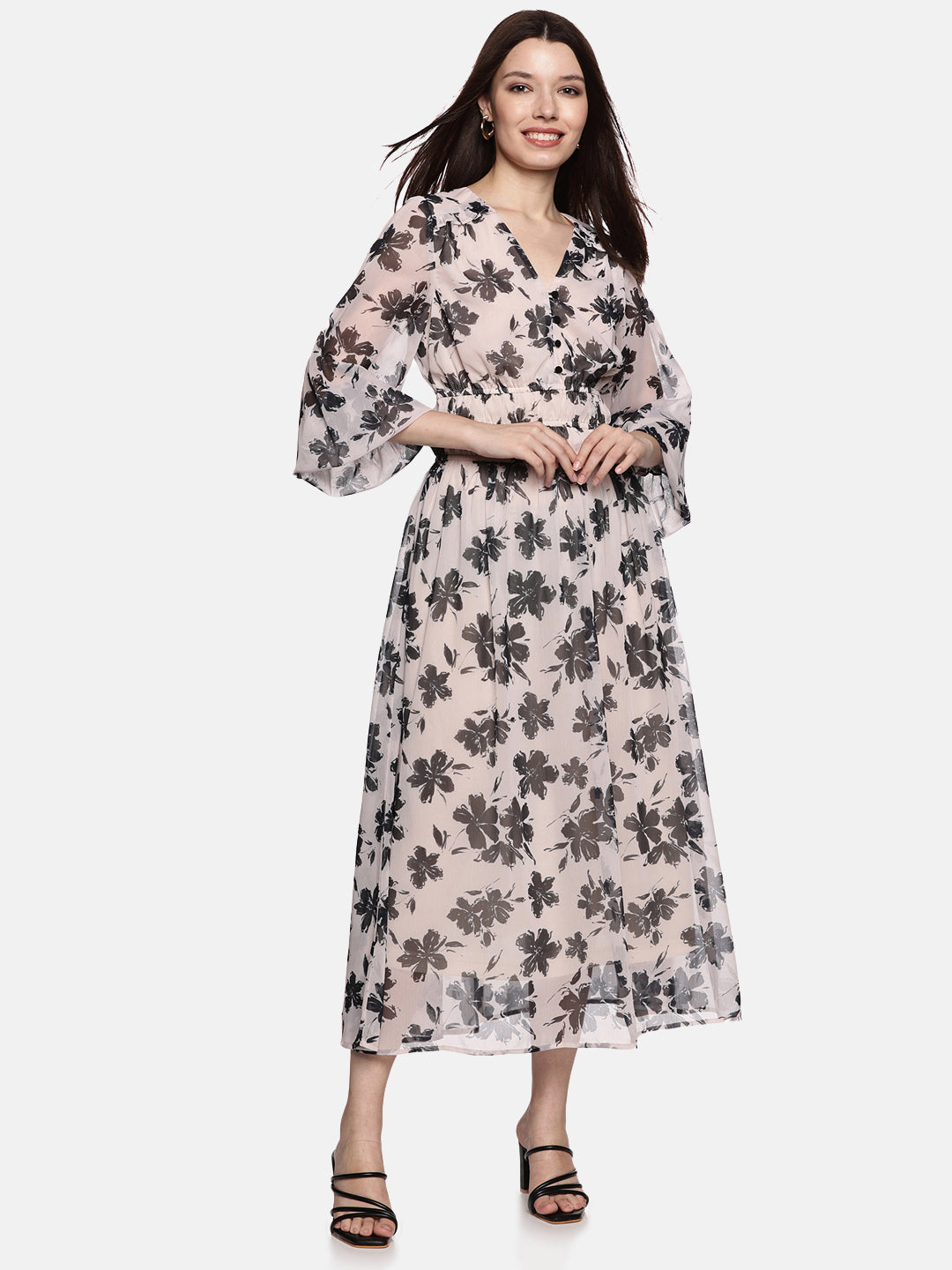 V-Neck Dress For Ladies
