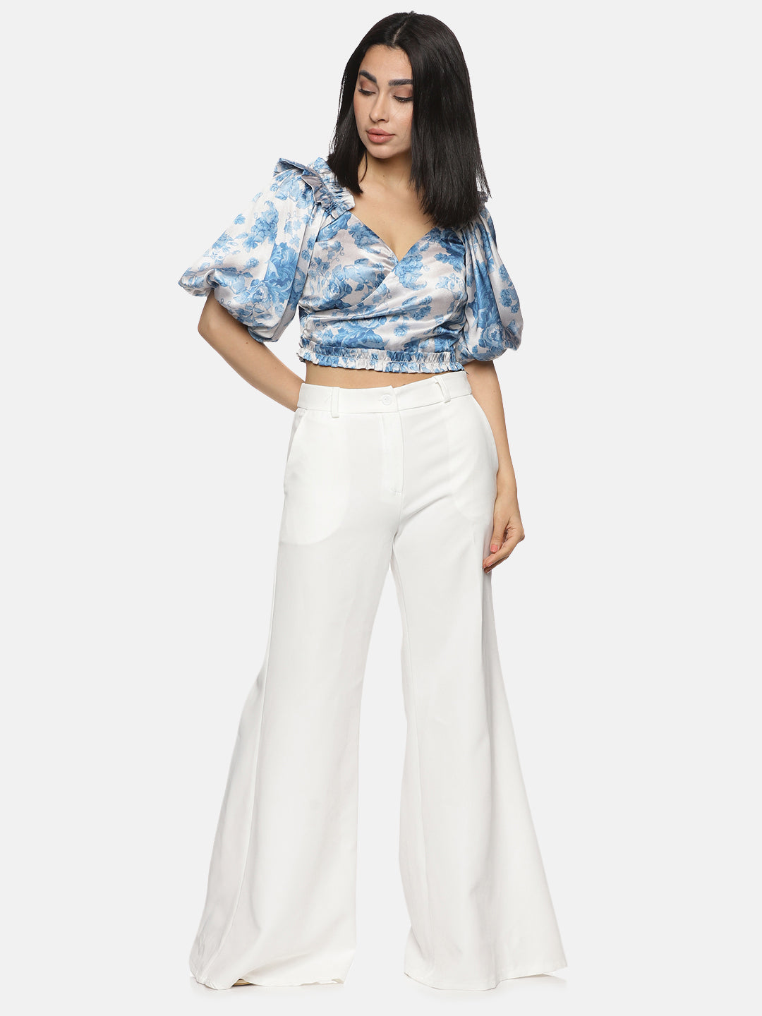 Buy Crop Top For Women In Puff Sleeve