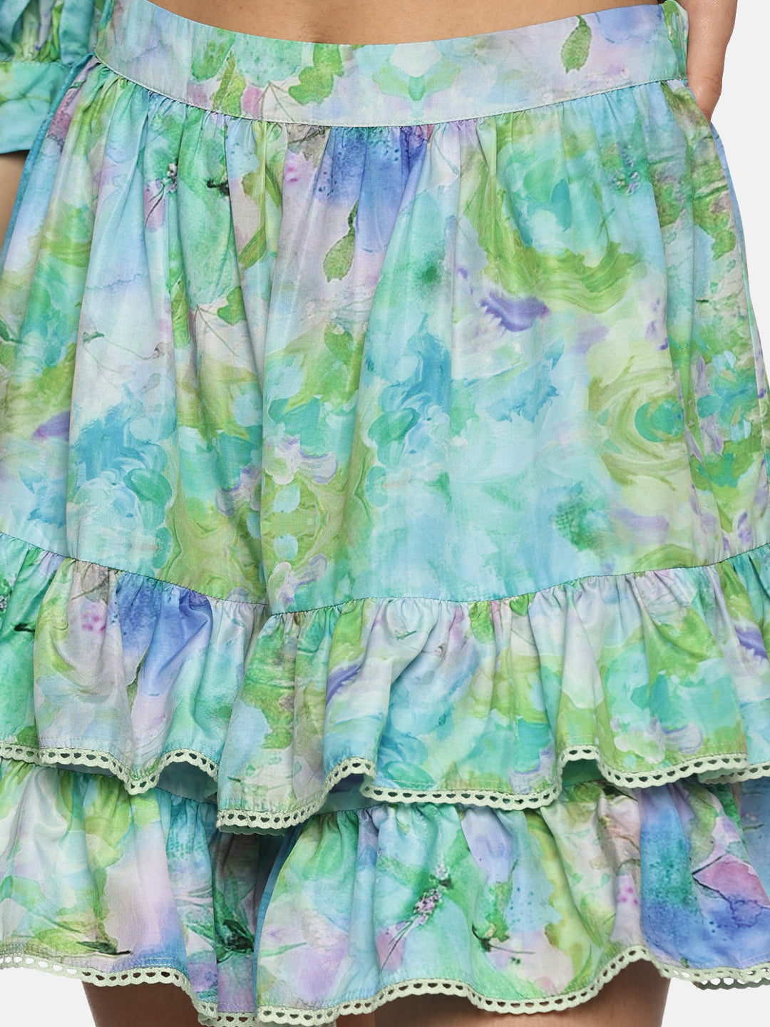 Buy Multicolor Mini Skirt For Women In Short