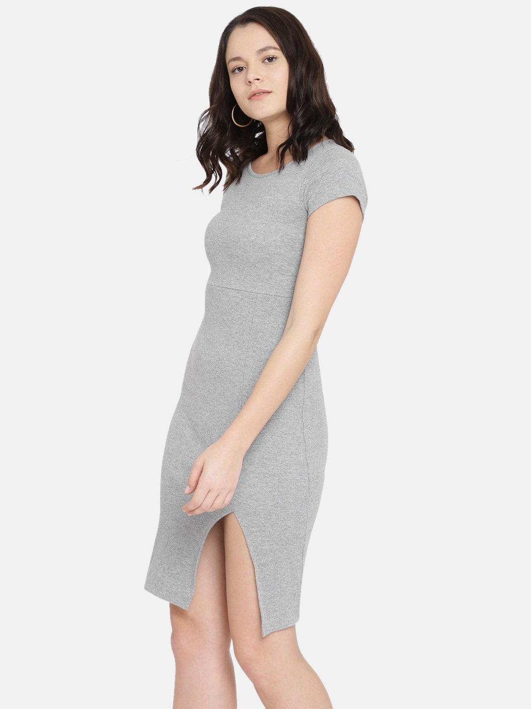 Buttondown Knit Dress For Women