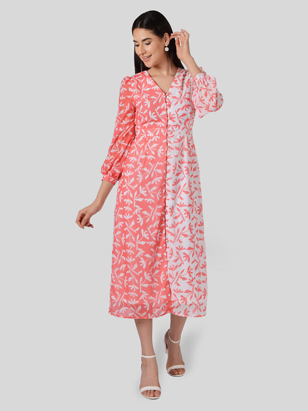 Full Sleeve Down Dress For Women