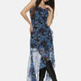 IS.U Floral Blue High Low Dress