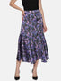 IS.U Floral Purple Mermaid Midaxi Skirt