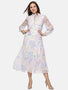 IS.U Floral White Tiered Midaxi Dress