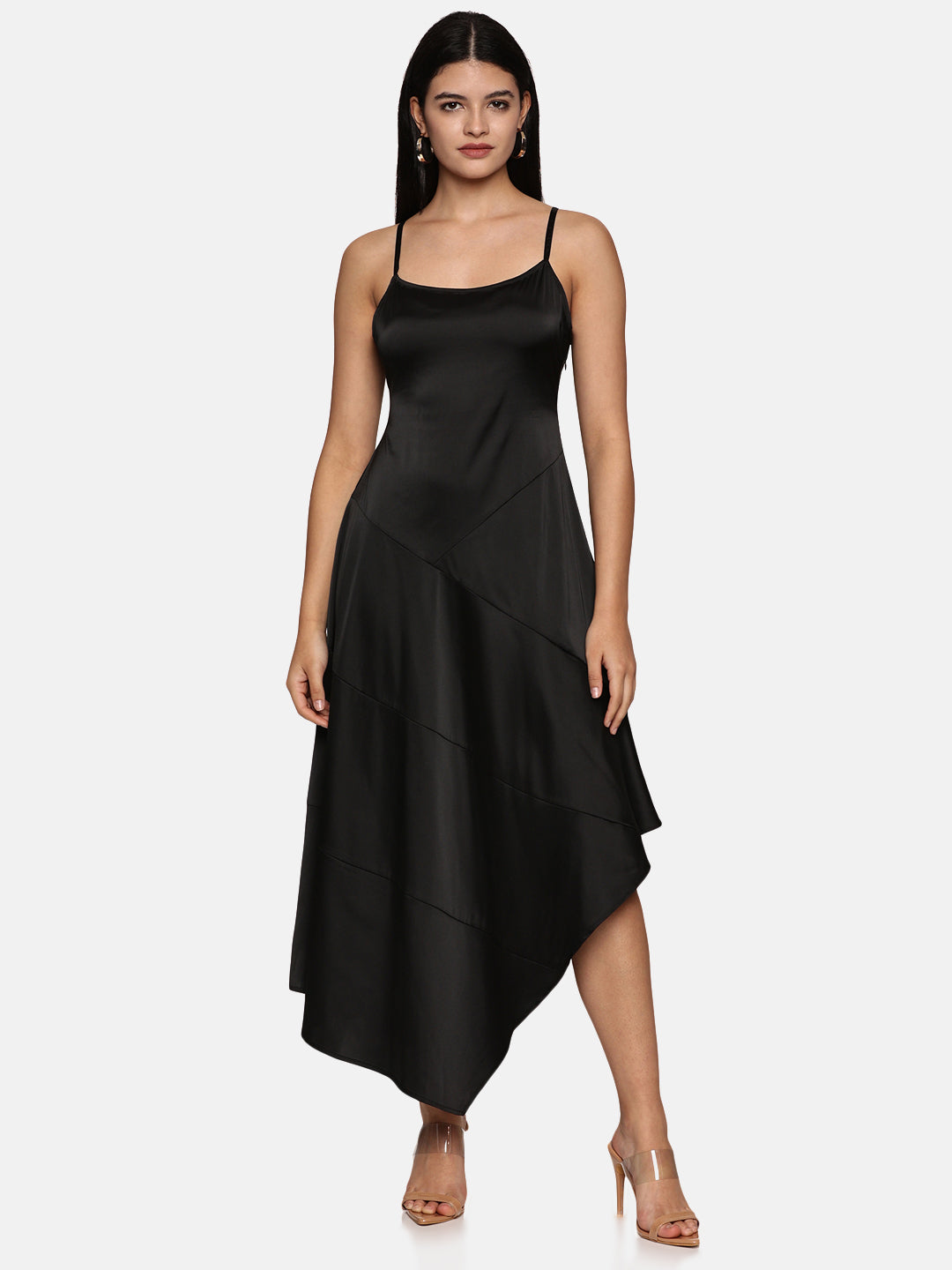 IS.U Black Asymetrical Dress