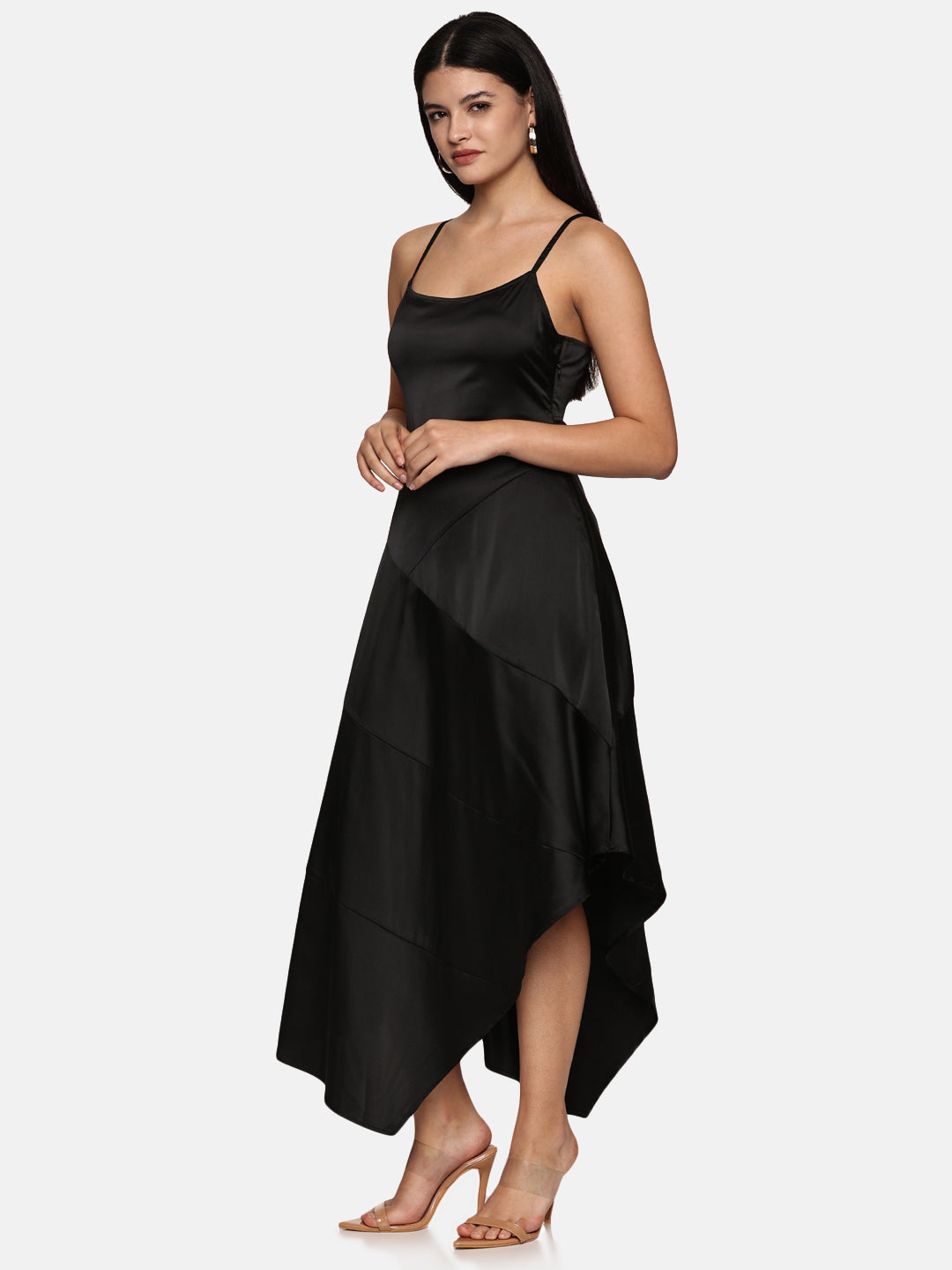 IS.U Black Asymetrical Dress