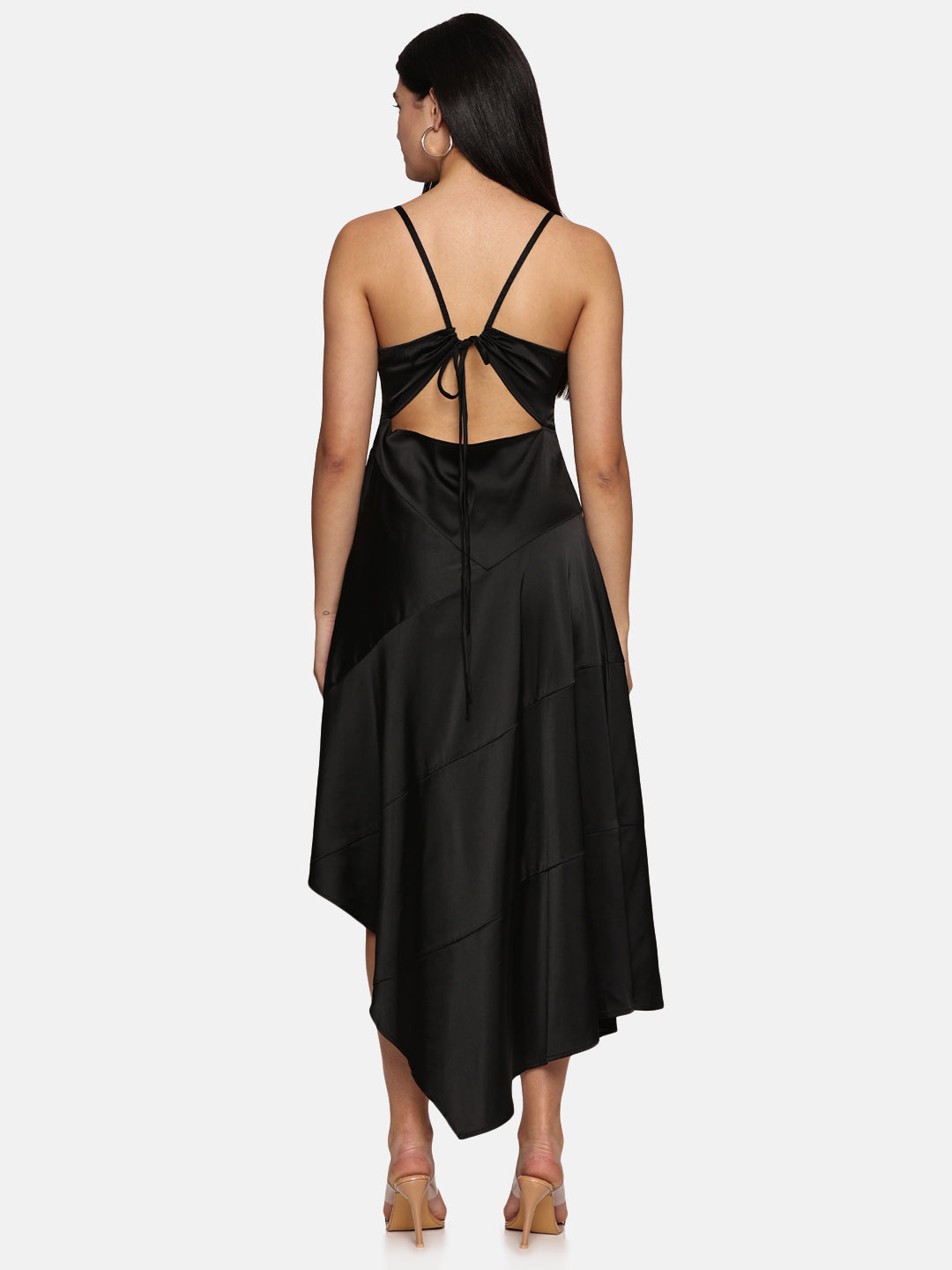 IS.U Black Asymetrical Dress