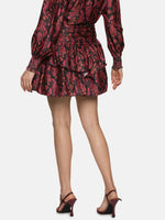 Load image into Gallery viewer, IS.U Paisley Red Satin Co-ord Set