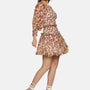 IS.U Floral Multicolor Smocked Mini Skirt