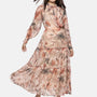 IS.U Floral Multicolor  Necktie Dress