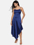 IS.U  Blue  Asymetrical Dress