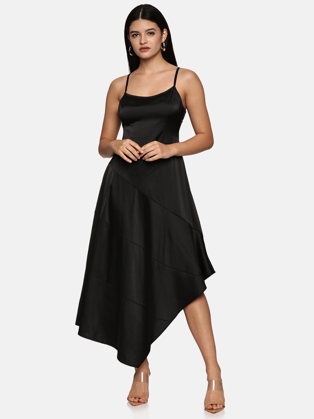 IS.U Black Asymetrical Dress