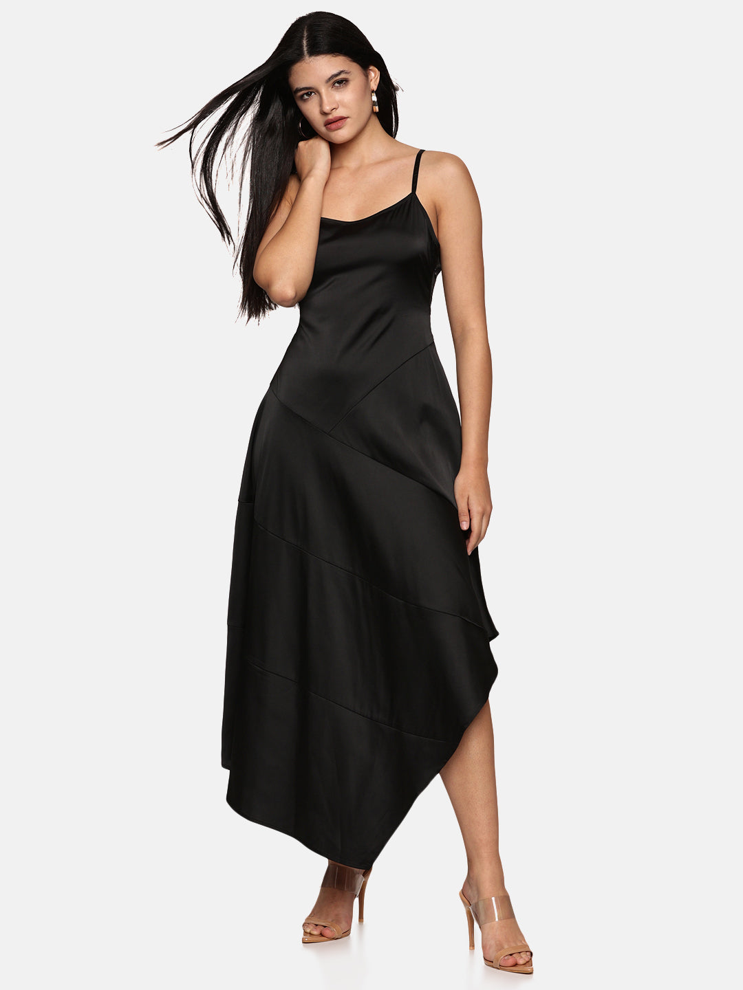 IS.U Black Asymetrical Dress