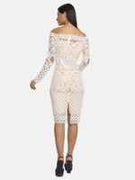 Load image into Gallery viewer, IS.U White Off-Shoulder Dress