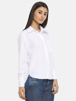 Load image into Gallery viewer, IS.U White Full Sleeve Shirt