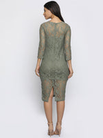 Load image into Gallery viewer, IS.U Olive Lace Dress