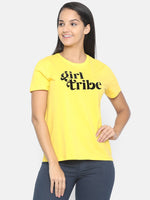 Load image into Gallery viewer, IS.U Yellow Round Neck T-shirt
