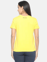 Load image into Gallery viewer, IS.U Yellow Round Neck T-shirt