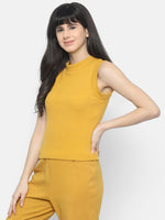Load image into Gallery viewer, IS.U Mustard Sleeveless Top
