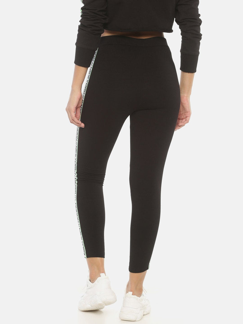 IS.U Black High Waist Treggings