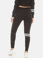 Load image into Gallery viewer, IS.U Black Printed Jogger Pants