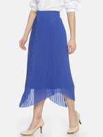 Load image into Gallery viewer, IS.U Royal Blue Pleated  Skirt