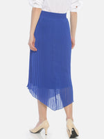 Load image into Gallery viewer, IS.U Royal Blue Pleated  Skirt