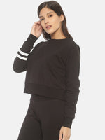 Load image into Gallery viewer, IS.U Black Oversized Sweatshirt