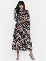 Load image into Gallery viewer, IS.U Black Midi Shirt Dress
