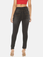 Load image into Gallery viewer, IS.U Black High Rise Skinny Jeans