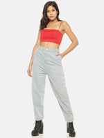 Load image into Gallery viewer, IS.U Ice Blue High Waist Slouchy Jeans