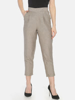 Load image into Gallery viewer, IS.U Beige Pleated Trouser