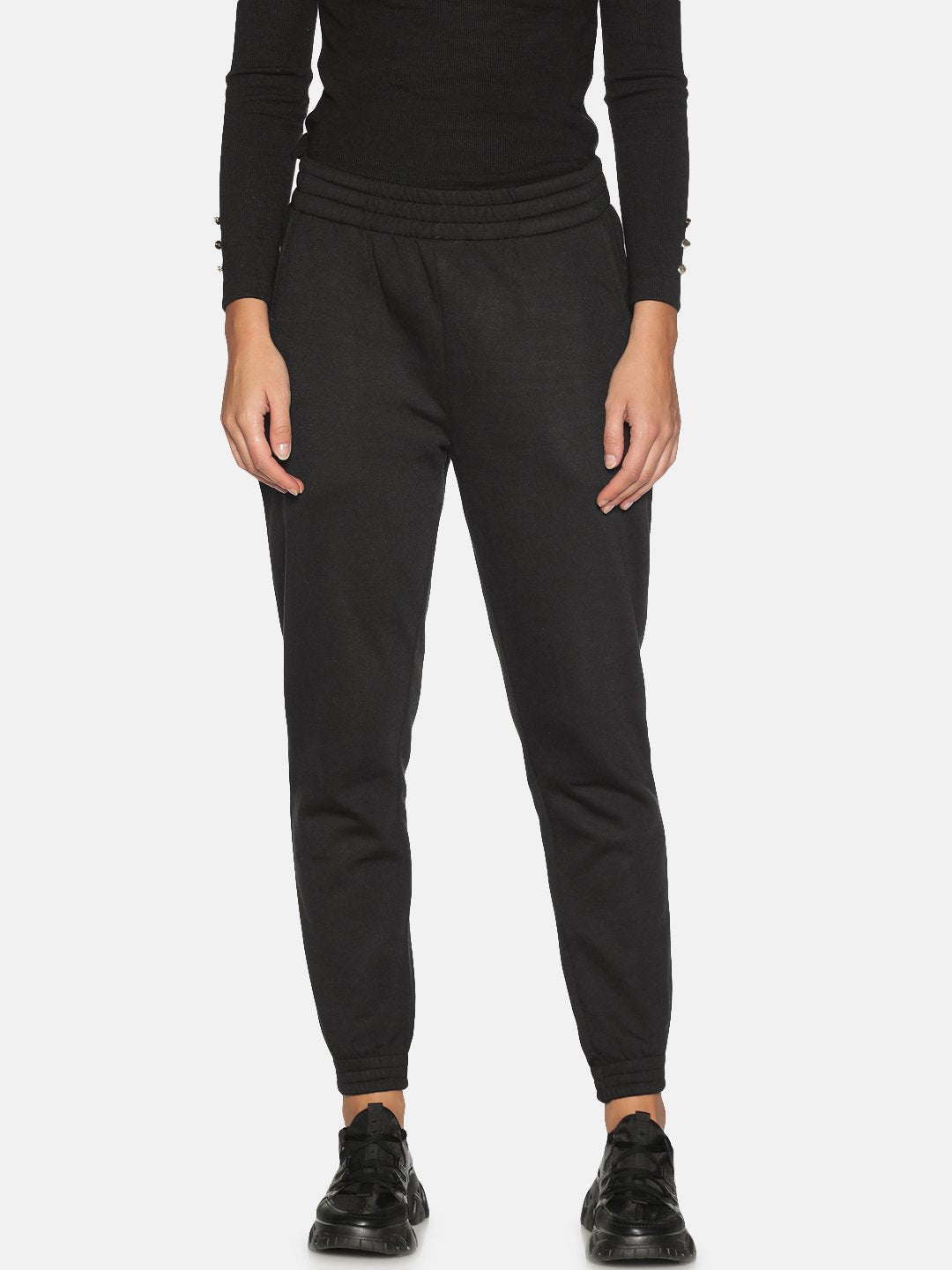 IS.U Black Relaxed Fit Joggers