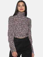Load image into Gallery viewer, IS.U Multi Floral Open Back Crop Top
