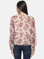 Load image into Gallery viewer, IS.U Front ruffle all over floral printed top