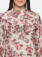 Load image into Gallery viewer, IS.U Front ruffle all over floral printed top

