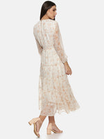 Load image into Gallery viewer, IS.U Floral Slit Sleeve Tiered Midaxi Dress