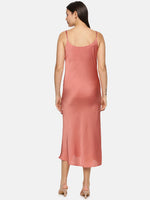 Load image into Gallery viewer, IS.U Mauve Pink Cowl Neck Slip Dress