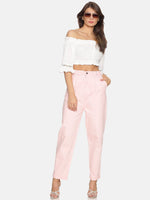 Load image into Gallery viewer, IS.U Light Pink High Waist Slouchy Jeans
