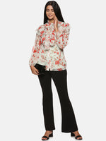 Load image into Gallery viewer, IS.U Green Tie-up Ruffle Top
