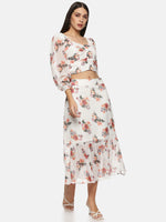 Load image into Gallery viewer, IS.U Floral  Gathered Skirt