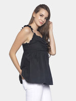 Load image into Gallery viewer, IS.U Black Cami Top