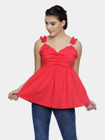 Load image into Gallery viewer, IS.U Red Cami Top